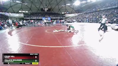 4A 106 lbs Cons. Semi - Colby Hill, Tahoma vs Malachi Bolinger, Emerald Ridge