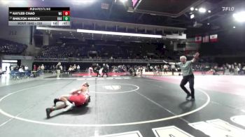 120 lbs 7th Place Match - Kayleb Chao, West Campus vs Shelton Hirsch, Edison