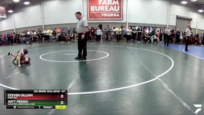 67 lbs Champ. Round 1 - Witt Pedigo, Gunston Wrestling Club vs Steven Gilliam, Nova WC