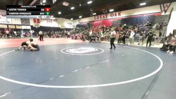 126 lbs Champ. Round 2 - Justin Tanaka, Rowland vs Carson Gonzalez, Murrieta Valley