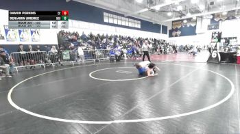 120 lbs Cons. Round 1 - Damon Perkins, Calvary Chapel vs Benjamin Jimenez, Nordhoff