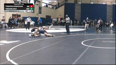 189 lbs Round Of 16 - Preston Burroughs, Northfield Mt. Hermon vs Ibrahim Zaky, Woodgrove