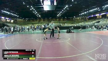 59 lbs Quarterfinal - John Petrovcik, NBWA vs Nikolas Rosario, Hernando Wrestling Club