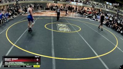 189 lbs Quarterfinals (8 Team) - Solomon Maxwell, Lake Crystal/Welcome/Memorial vs Brady Wight, Vacaville