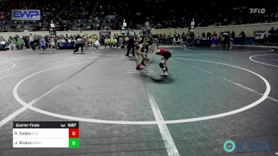 52 lbs Quarterfinal - Riott Gates, Elgin Wrestling vs Jude Rivers, Barnsdall Youth Wrestling