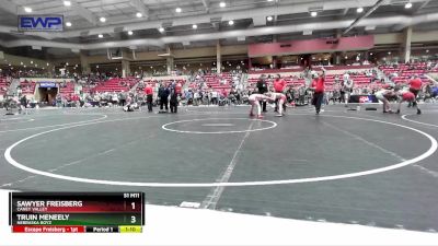 100 lbs Cons. Round 4 - Truin Meneely, Nebraska Boyz vs Sawyer Freisberg, Caney Valley