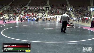 120 lbs Quarterfinal - Ahmad Noel, Walter Wellborn vs Alfonso Zuniga, Saks Sr