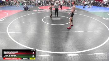 128 lbs Champ. Round 3 - Mark Bickmore, Arcata High School vs Jose Rosales, Elsie Allen High School