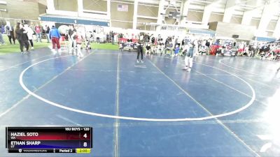 120 lbs Cons. Round 2 - Haziel Soto, WA vs Ethan Sharp, UT