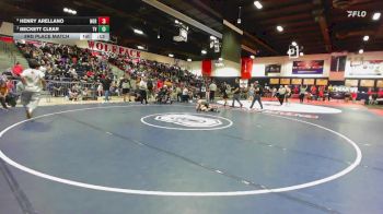 132 lbs 3rd Place Match - Henry Arellano, Northview vs Beckett Clear, Temecula Valley