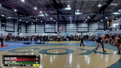 165 lbs Semis & 1st Wb (8 Team) - Brady Ming, HEAVY HITTING HAMMERS vs Nate Moore, GROUND UP USA