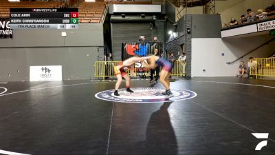 Junior Boys - 157 lbs 7th Place Match - Cole Akin, Cardinal Wrestling Club vs Keith Christianson, Ukiah High School Wrestling