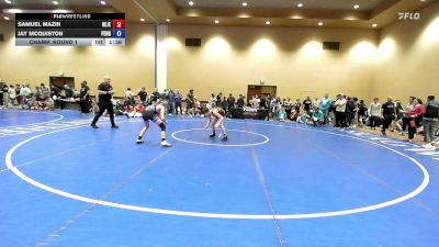 100 lbs Champ. Round 1 - Samuel Mazin, New Jersey vs Jay McQuiston, Pennsylvania