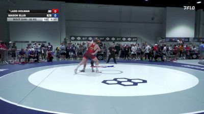 92 kg Champ. Rd Of 16 - Ladd Holman, Juab Wrestling Club vs Mason Ellis, NLWC/TMWC