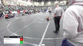 43 lbs Semifinal - Zayde Mozrok, Truckee WC vs Josiah Piz, Team Coalinga