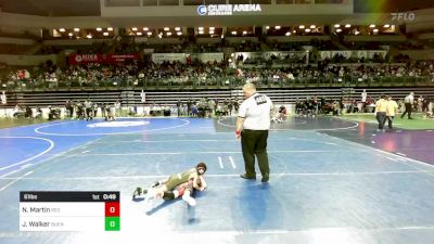 61 lbs Quarterfinal - Nathan Martin, Red Nose vs Jonah Walker, Buena Braves