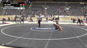 100 lbs 5th Place Match - Sophie Parrish, Caldwell County vs Mia Green, North Hardin