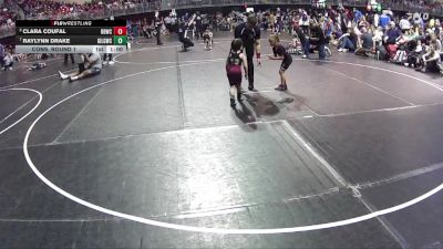 44-47 lbs Cons. Round 1 - Clara Coufal, Broken Bow Wrestling Club vs Raylynn Drake, Grand Island Legacy Girls Wrestling Club