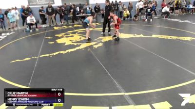 105 lbs Final - Henry Eshom, Soldotna Whalers Wrestling Club vs Cruz Martin, Interior Grappling Academy