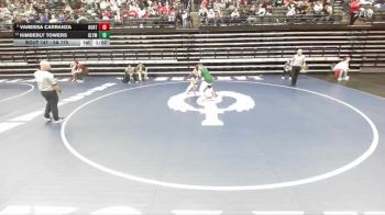 5A 170 lbs Quarterfinal - Vanessa Carranza, Hunter vs Kimberly Towers, Olympus