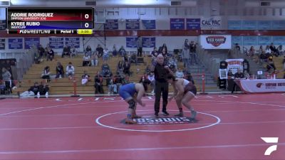 180 lbs Cons. Semi - Addrie Rodriguez, Simpson University (CA) vs Kyree Rubio, Westcliff