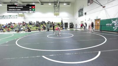 103 lbs 1st Place Match - Graciela Caro, Skyline vs Karissa McDaniel, Sacramento City College
