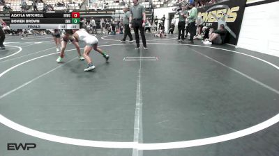 58 lbs Final - Azayla Mitchell, El Reno Wrestling Club vs Bowen Brown, Shelton Wrestling Academy