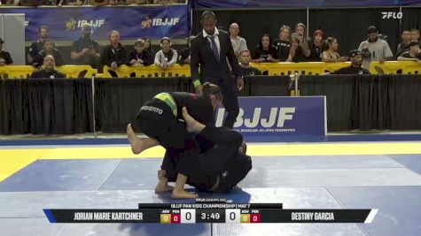 Jorian Marie Kartchner vs Destiny Garcia 2026 Pan Kids Jiu-Jitsu IBJJF Championship