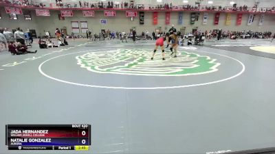 124 B Quarterfinal - Natalie Gonzalez, Aurora vs Jada Hernandez, William Jewell College