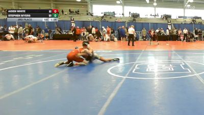132 lbs 3rd Place - Aiden White, NC vs Stephen Myers, WV