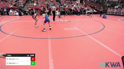 70 lbs Rr Rnd 3 - Bailer Herren, Pawnee Peewee Wrestling vs Kaden Nguyen, Legacy Wrestling Club