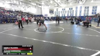 145 lbs Champ. Round 2 - Radhah Harrington, Aliso Niguel vs Angela Talavera, Chino