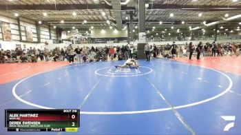 157 lbs Round 3 - Derek Swensen, Bruin Brawlers Wrestling Club vs Alek Martinez, NOVA WC