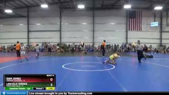 72 lbs Round 3 (6 Team) - Lincoln Weeks, Maryland Gold vs Sam Jones, Virginia Hammers