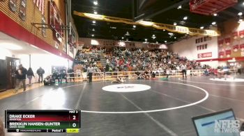 113 lbs Champ. Round 1 - Drake Ecker, Riverton vs Brekkun Hansen-Gunter, Green River