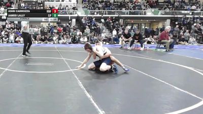 144 lbs Final - John Carrozza, Ridgefield vs James Lally, Saint John's Prep