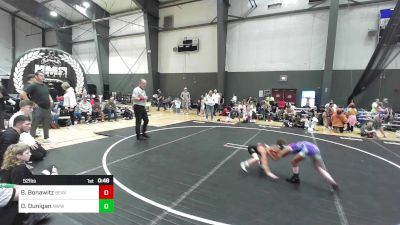 52 lbs Semifinal - Banks Bonawitz, Beaver Dam WC vs Dru Dunigan, Nwwc