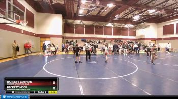 80 lbs Quarterfinal - Beckett Mock, Warrior Wrestling Club vs Barrett Guymon, Morgan Wrestling Club