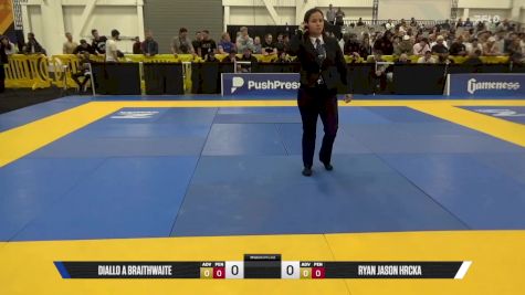 Ryan Jason Hrcka vs Diallo A Braithwaite 2025 World IBJJF Jiu-Jitsu No-Gi Championship