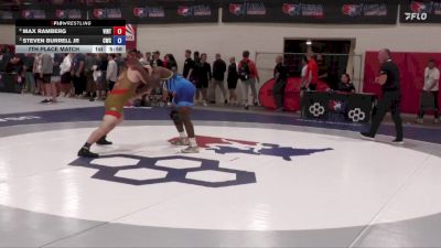 97 kg 7th Place Match - Max Ramberg, Viking RTC vs Steven Burrell Jr, Cavalier Wrestling Club