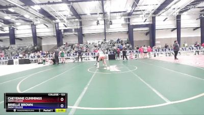 123 lbs Cons. Round 2 - Brielle Brown, Snow College vs Cheyenne Cummings, Snow College