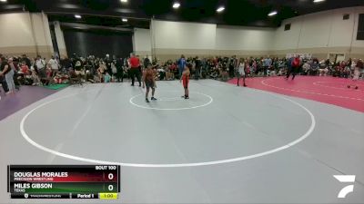 80-95 lbs Round 2 - Miles Gibson, Texas vs Douglas Morales, Precision Wrestling