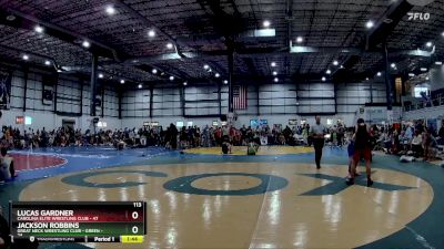 113 lbs Round 5 (6 Team) - Lucas Gardner, CAROLINA ELITE WRESTLING CLUB vs Jackson Robbins, GREAT NECK WRESTLING CLUB - GREEN