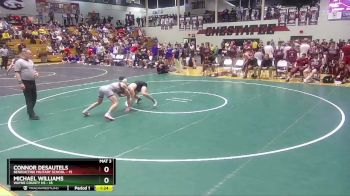 132 lbs 2nd Wrestleback (16 Team) - Michael Williams, Wayne County HS vs Connor Desautels, Benedictine Military School