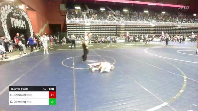 49 lbs Quarterfinal - Declan Schinkel, Rawlins WC vs Cal Downing, Wyoming Underground