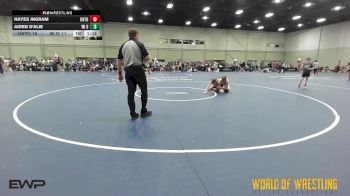 100 lbs Rr Rnd 1 - Hayes Ingram, Untouchables 14U Purple vs Aiden D'Alie, WI Dual Team 14U
