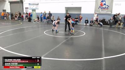 77 lbs 3rd Place Match - Olomisi Wilson, Soldotna Whalers Wrestling Club vs Gavin Mayer, Pioneer Grappling Academy