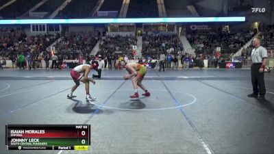 132 lbs Semifinal - Johnny Leck, South Central Punishers vs Isaiah Morales, Emporia