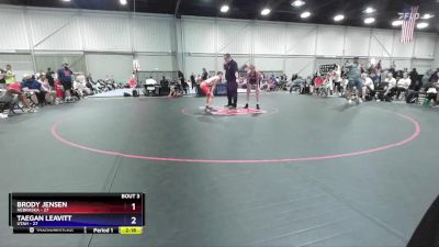 106 lbs Round 1 (8 Team) - Brody Jensen, Nebraska vs Taegan Leavitt, Utah