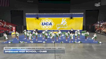 Brenham High School - Cubs [2025 Super Varsity Non Tumbling Division I Game Day Day 1] 2025 UCA Houston Regional